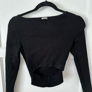 Wilfred Black Ribbed Bodysuit